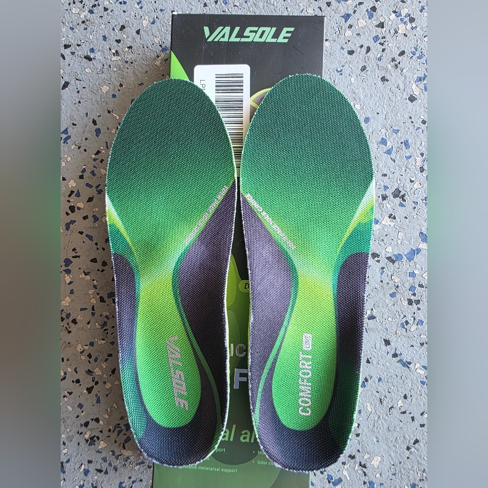 VALSOLE Heavy Duty Support Dynamic Comfort Insoles- Unisex